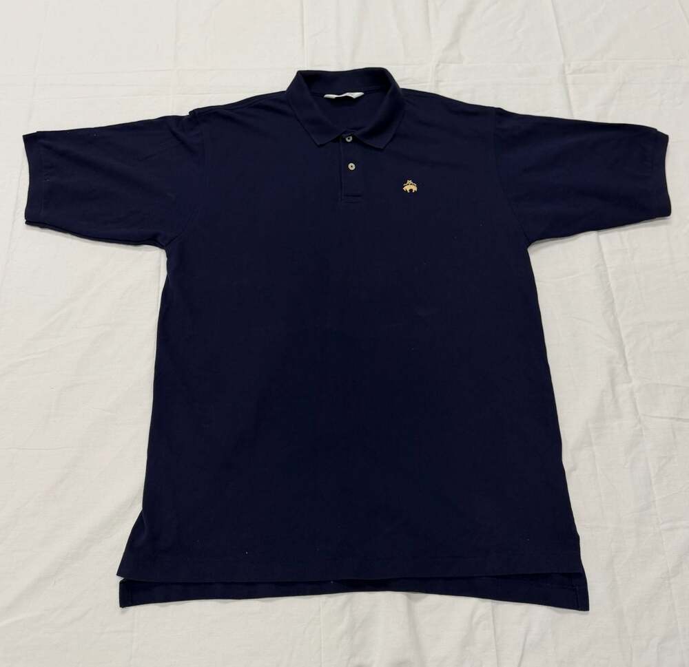 Brooks Brothers Golden Fleece Polo Shirt Navy Blue XL